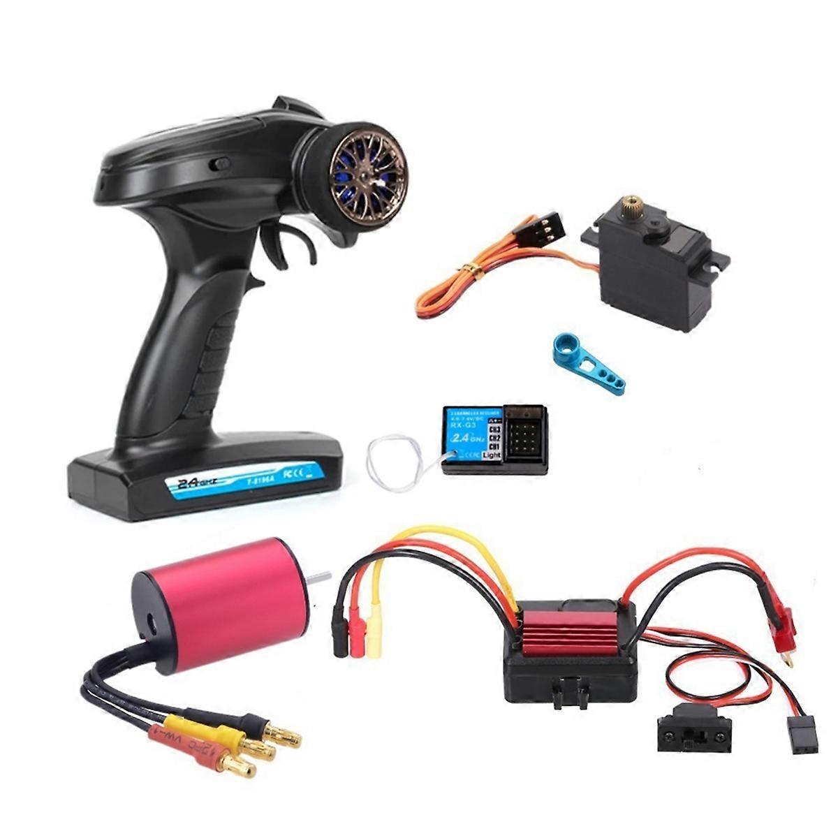 Für A959 A959-B A969-B A979-B 1/18 RC Auto Bürstenlosen Upgrade Teile Kit Motor ESC Empfänger Sender Servo Set