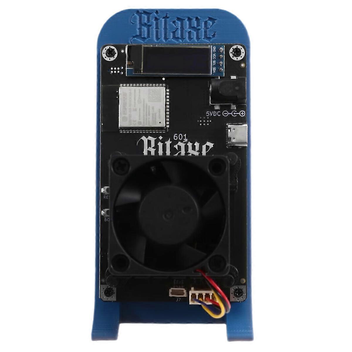 Gamma 601 1.2TH/S 18-22W BTC Solo Miner BM1370 Asic Chip From Antminer S21 Pro Bitcoin Crypto Miner Blue UK Plug