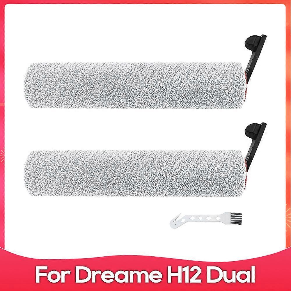 Apply Compatible For ( Dreame H12 Dual / H12 Pro ) Robot Vacuum Cleaner Soft Roller Brush Filter Accessory Spare Part