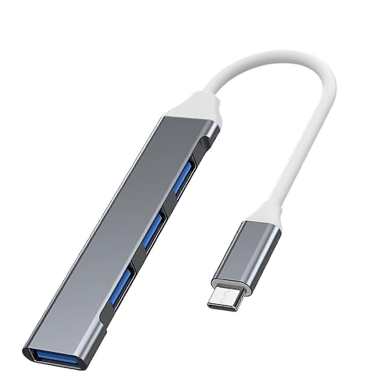 USB Multiport Adapter 4Port USB 3.0 Hub Splitter Extension For Laptop, Audio, Printer, Game Controller, Flash Drive