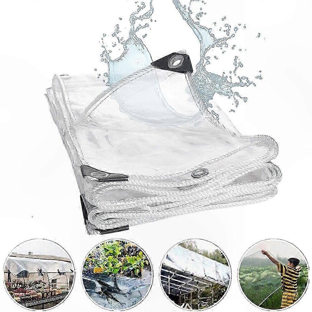 Heavy Duty PVC Canopy Tarp with Grommets for Patio Enclosure