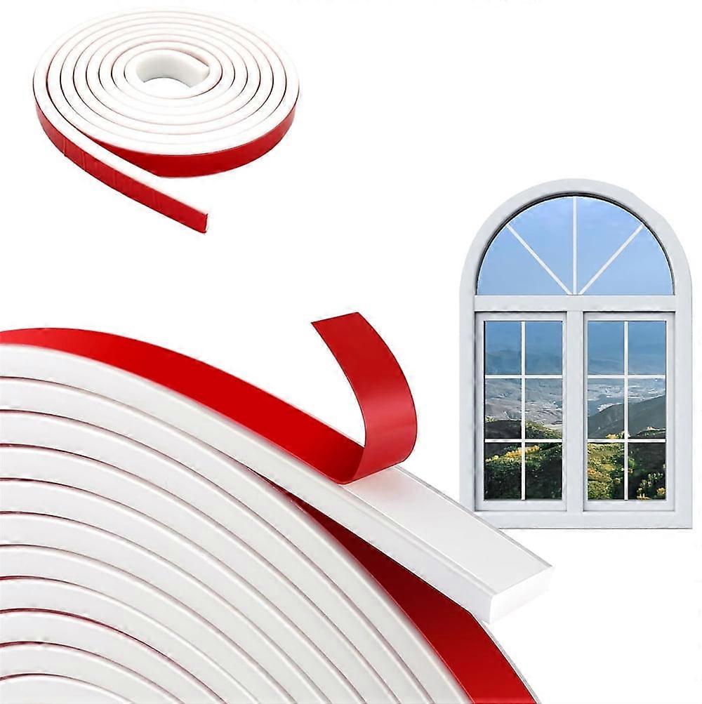 Tutuviw 78.7in Window Grille Inserts, Adhesive Peel and Stick Trim Molding, Flexible Grid for Windows Door Frames (White)