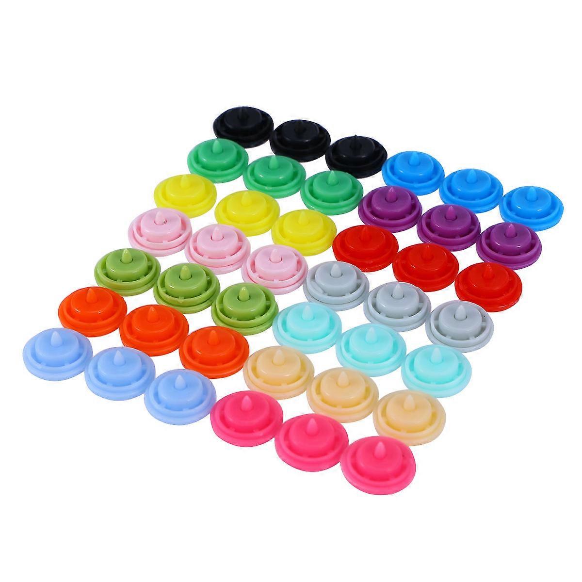 Snap Fastener T5 for Clothes 360Sets Multicolor Plastic Snap Buttons