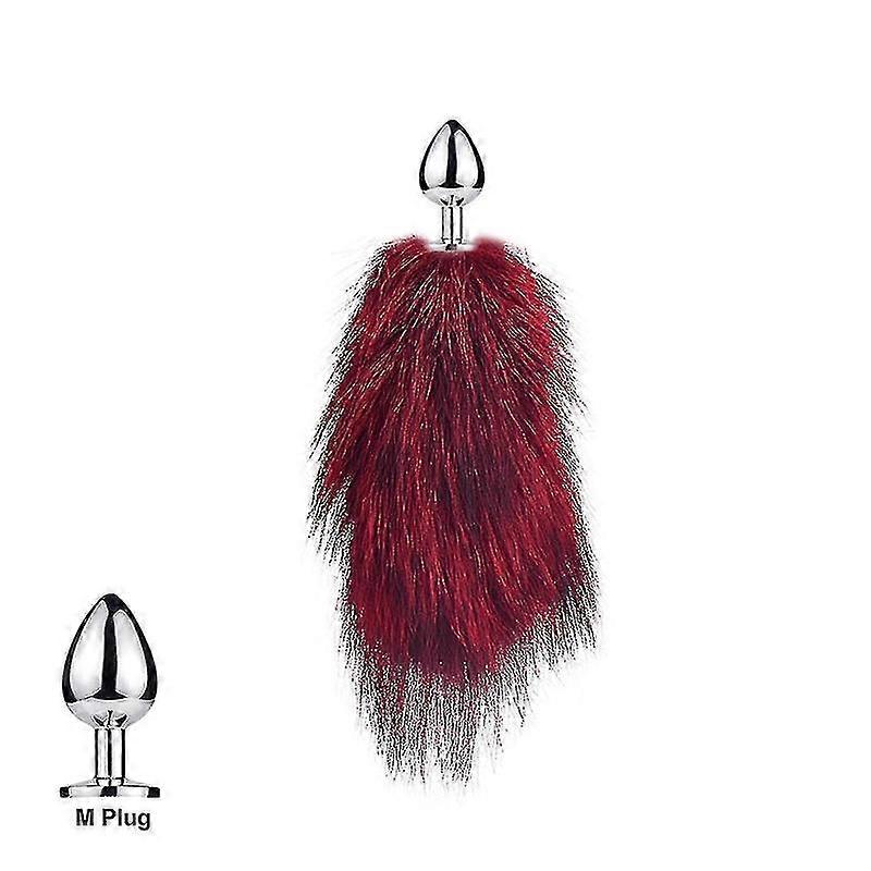 Fox Tail Plug-in Small Detachable Real Hair Dog Cat Playing Props
