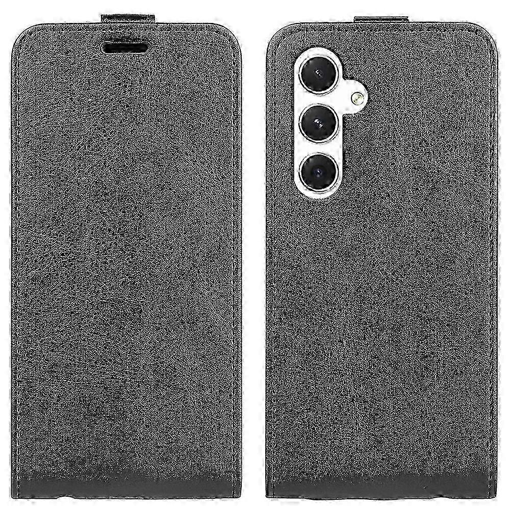 Vertical Flip Leather Phone Case for R64 with Textured Finish