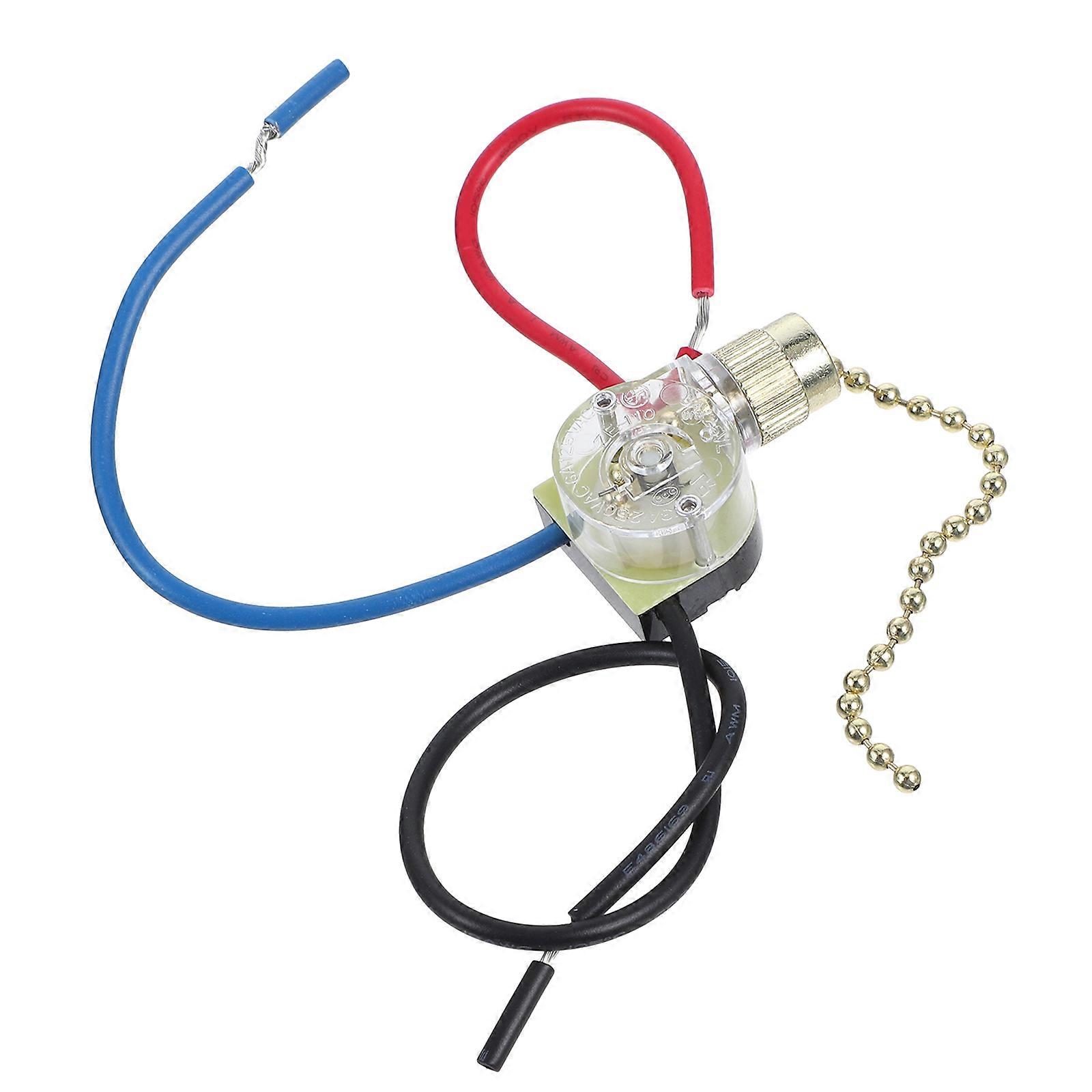 Ceiling Fan Pull Chain Light Fixture For Indoor Use Multi 5Pcs Durable Switch Control