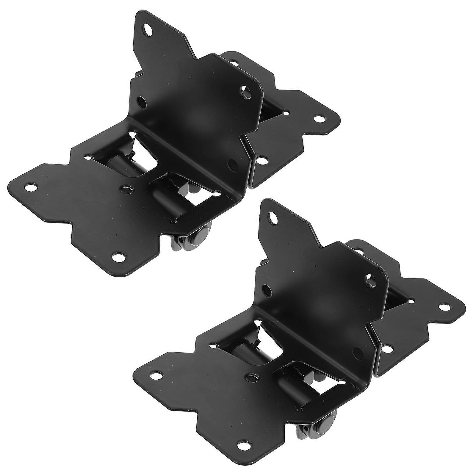 Heavy Duty Hinges Gate Hinge for Barn Door Movement 2Pcs Black