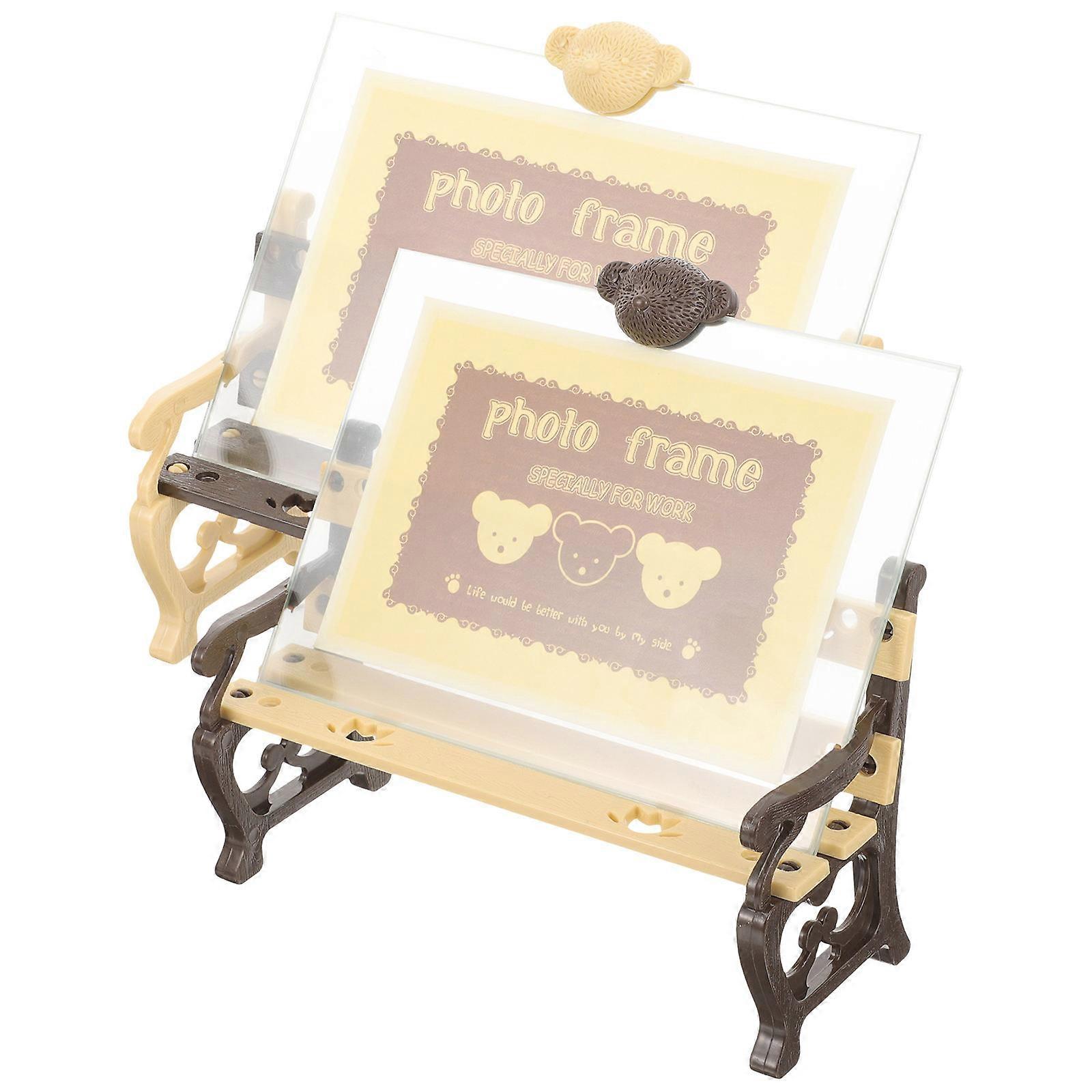 Creative Photo Frame Accessory For Bedroom Plastic Chair Shape 2Pcs