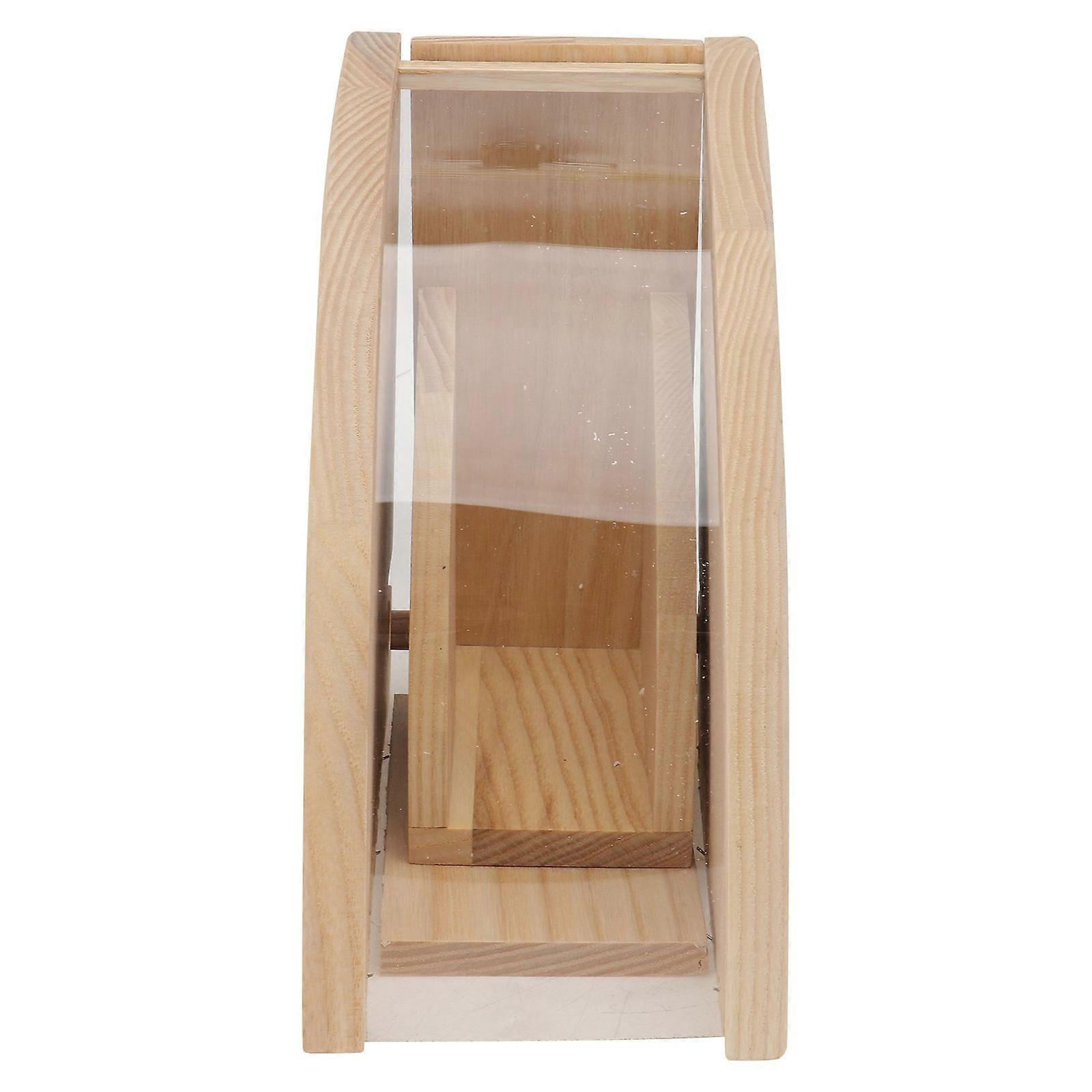 2Pcs Wooden Coffee Filter Holder for Paper Dispensing Khaki Box