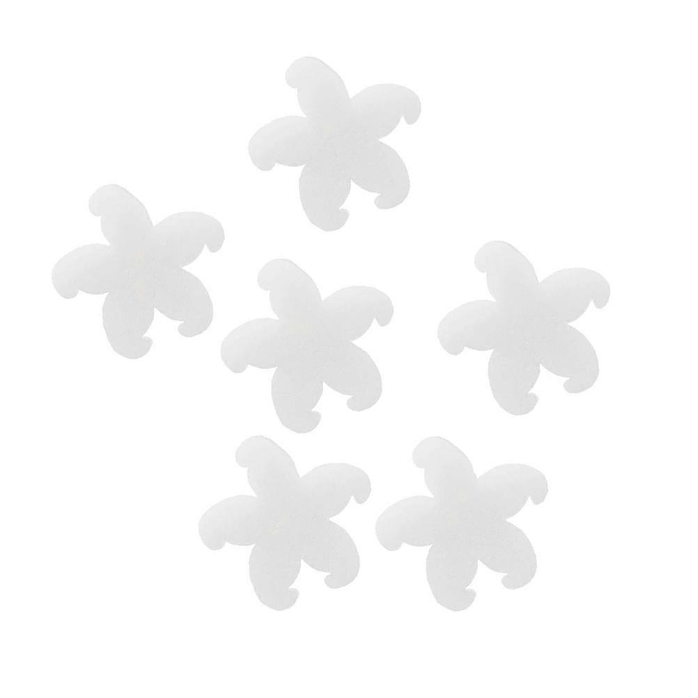 Multi-Purpose 20Pcs White Oil Absorbing Sponge Flower Shape Ideal for Home Cleaning and Swimming Pool Filter Use