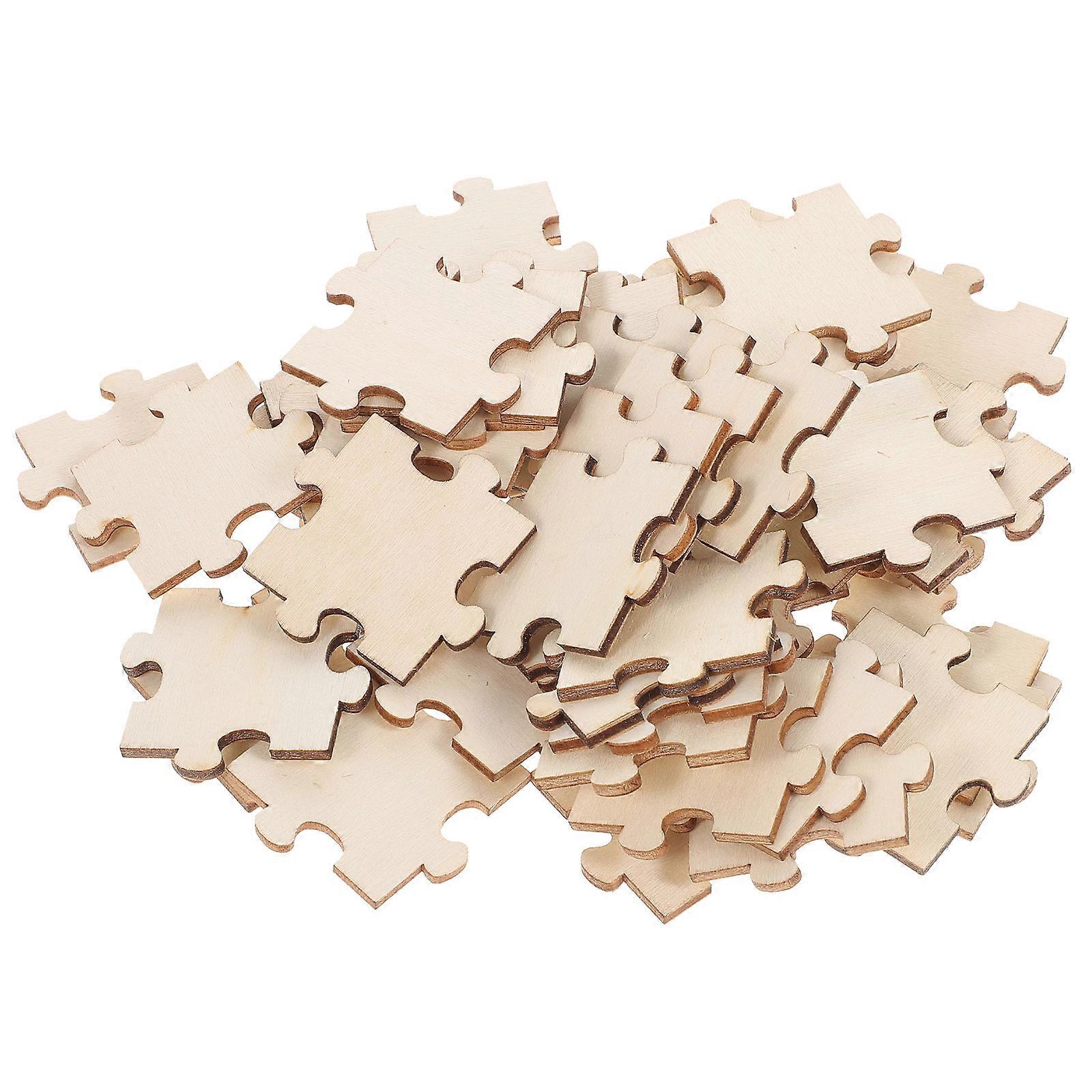 DIY Wood Puzzle Blank Puzzle Pieces for Playing 500Pcs Art Activity
