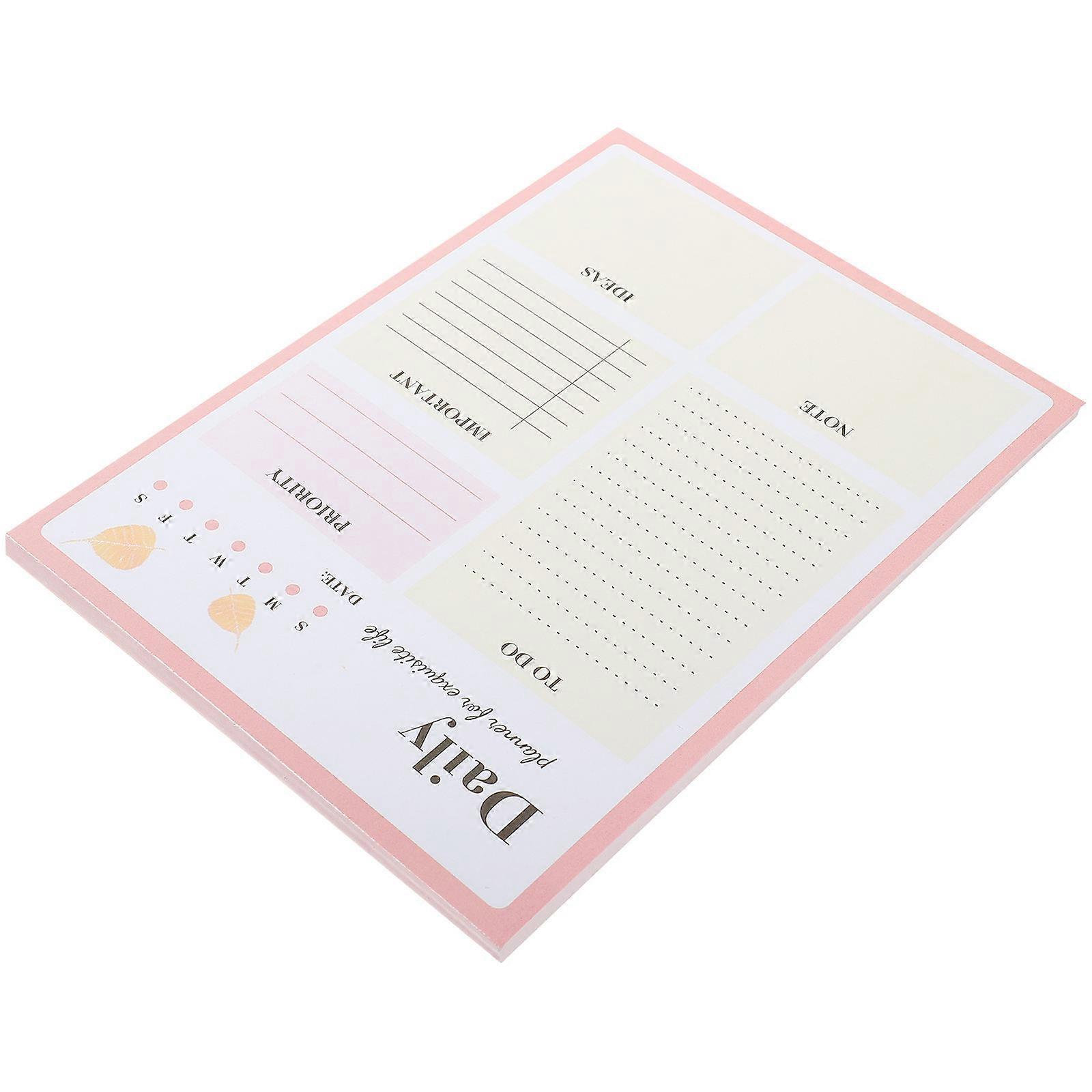 to Do List Notepad Planner for Daily Planning 3Pcs Paper Pink Notebook