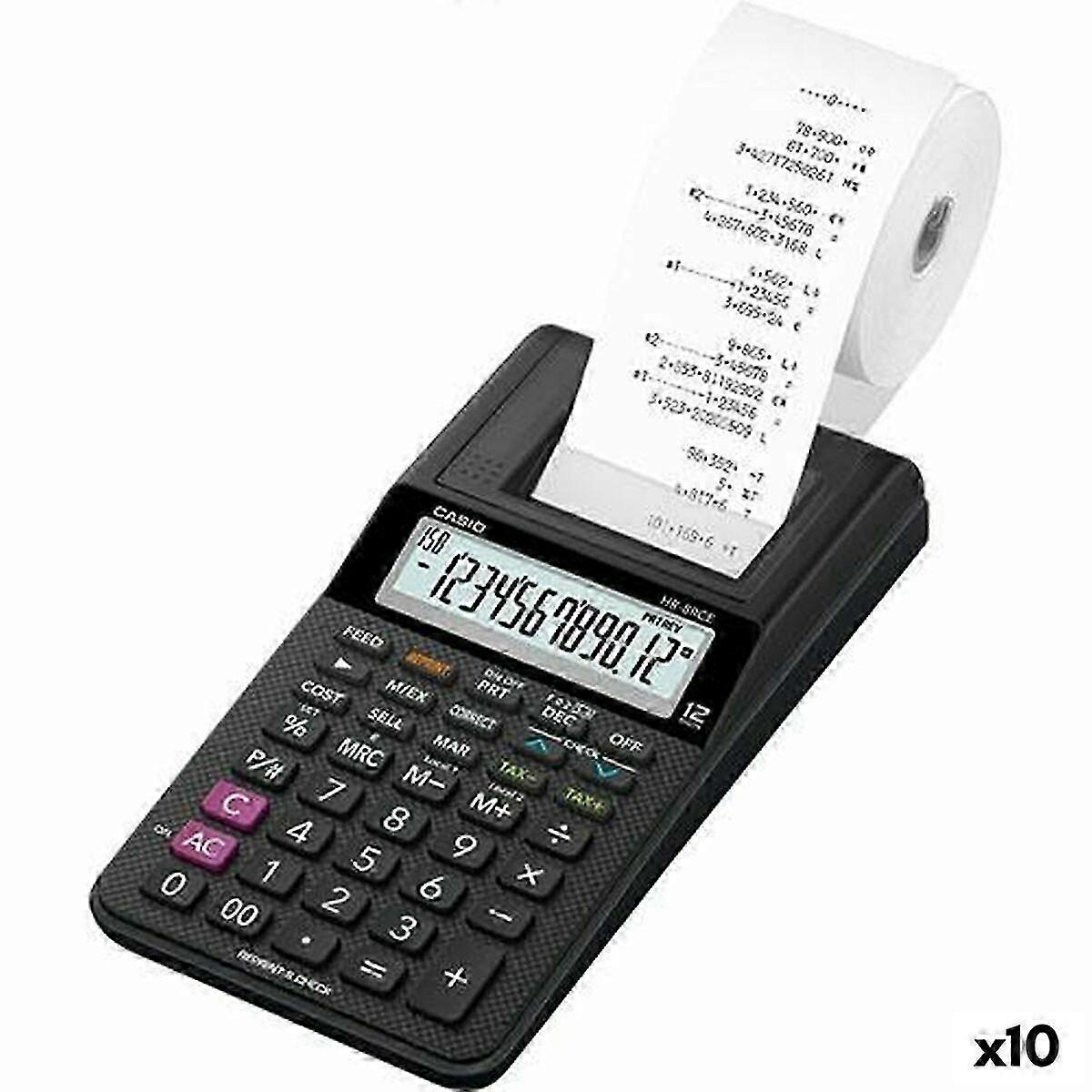 Printer calculator HR-8RCE Black (10 Units)