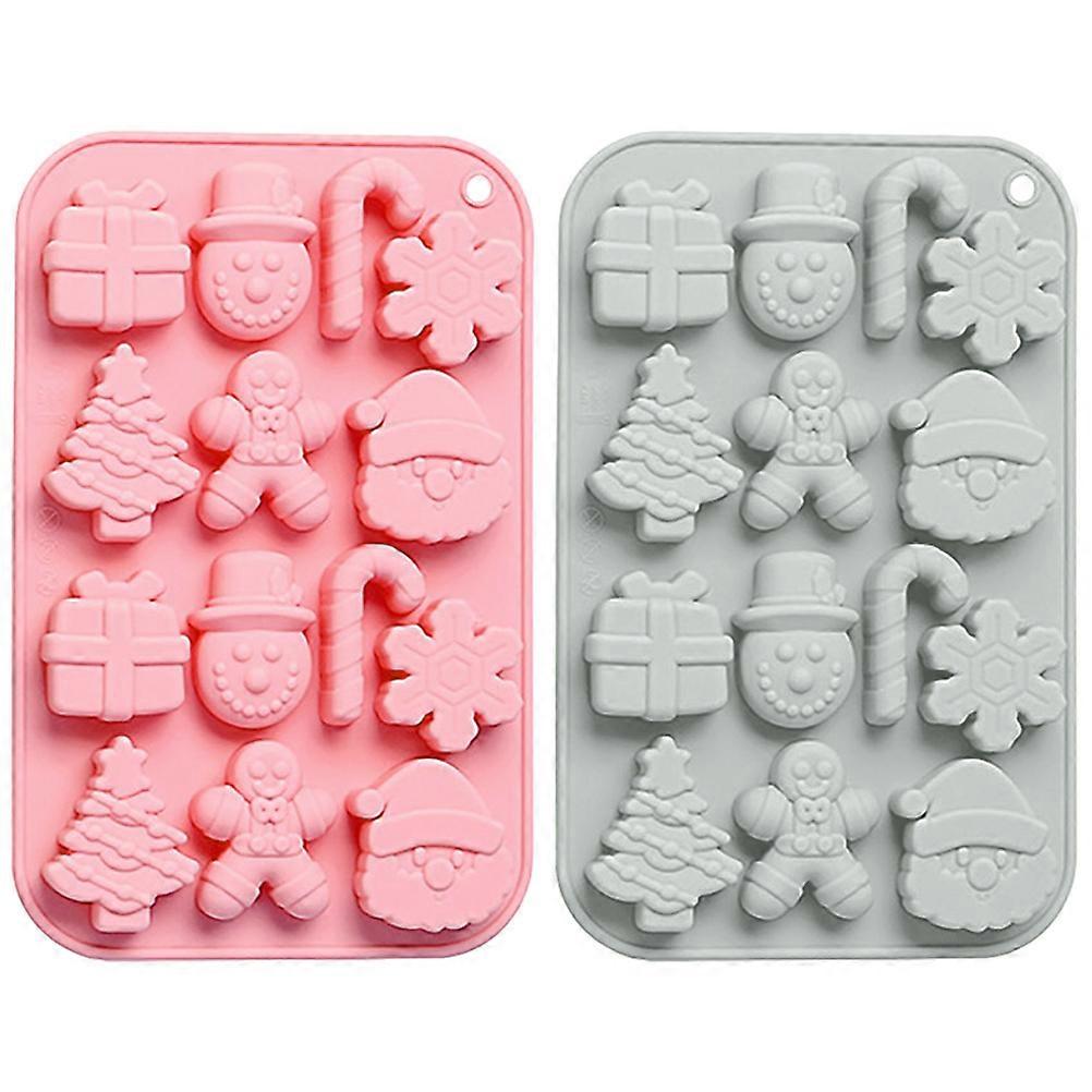 Xmas Baking Tool For DIY Chocolate And Candy Creation Featuring Easy Demoulding In 20.50X13.00X1.80CM 4Pcs