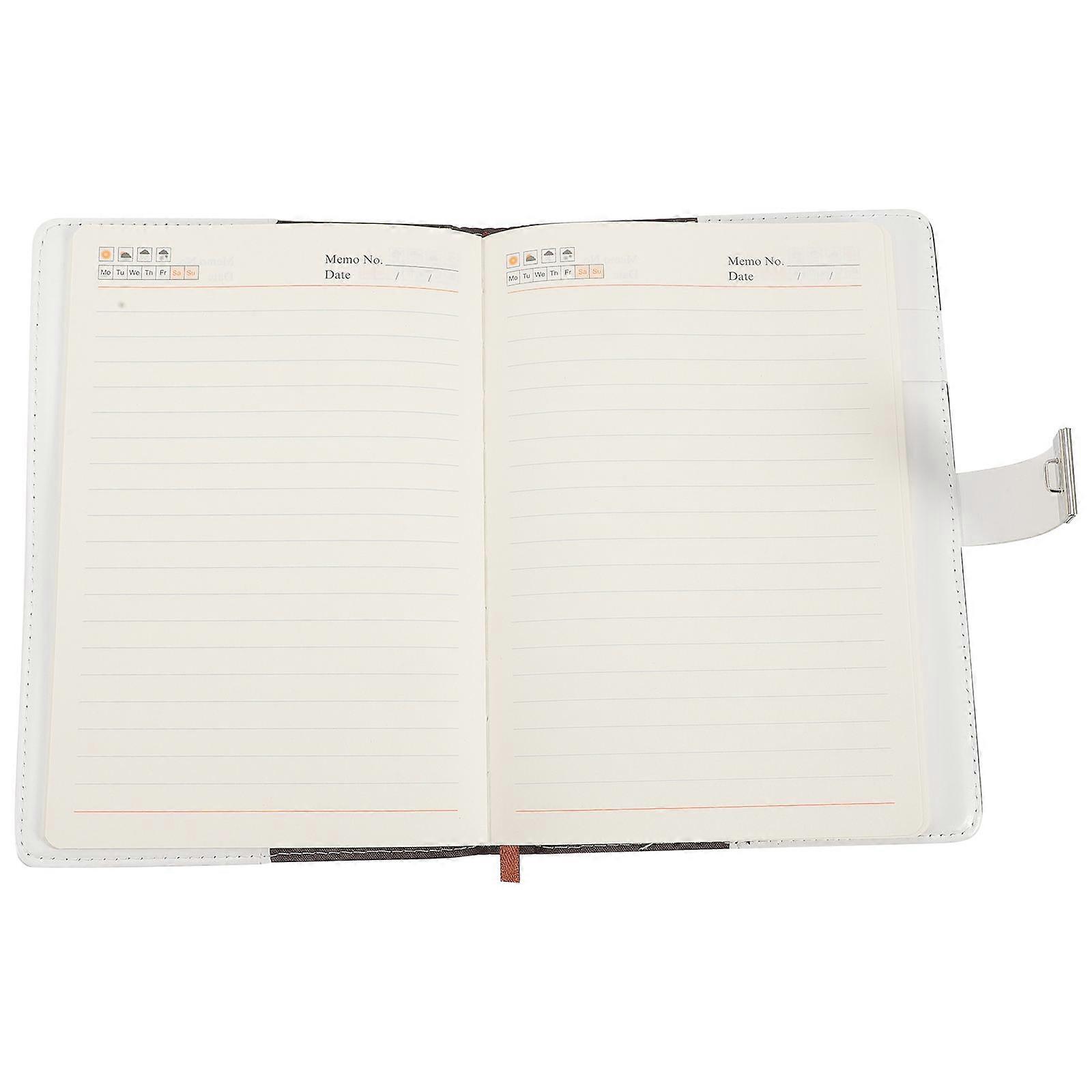 Lockable Diary Notebook Password Notebook for Office with PU Material