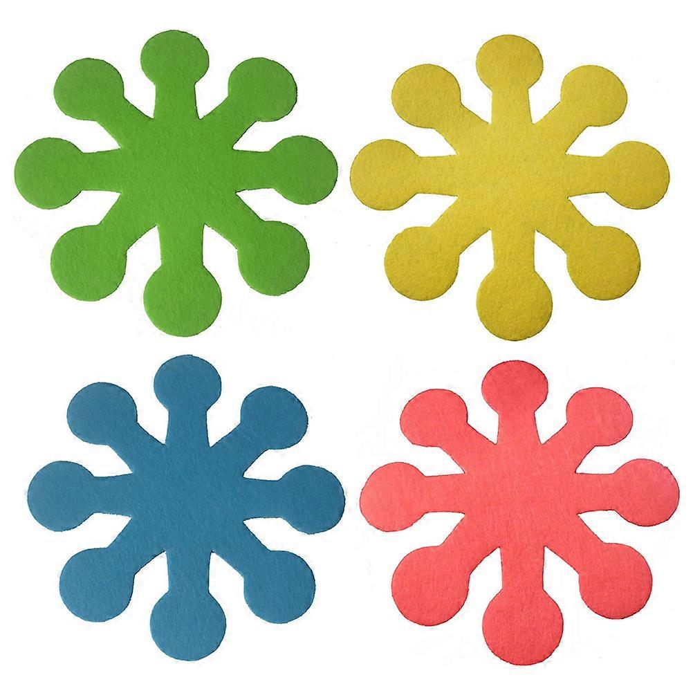 Easter Coasters Eight Petals Pot Mat for Decoration 24Pcs Set