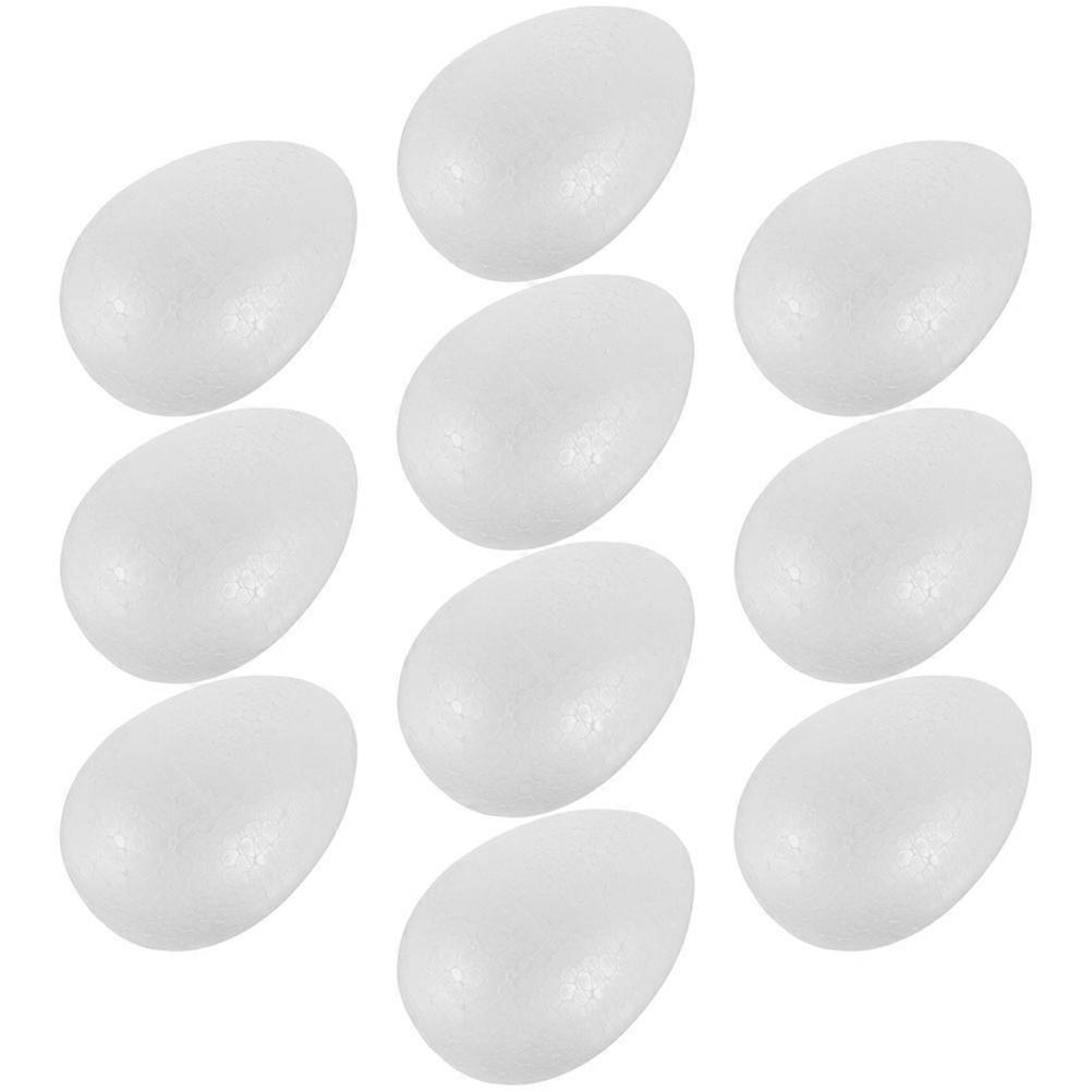 DIY Easter Egg Craft Foam Model for Painting with 30Pcs White Eggs