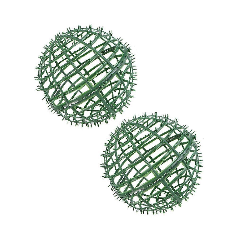 Grass Ball Shelf Plastic Flower Holding Rack for Garden Use 2Pcs