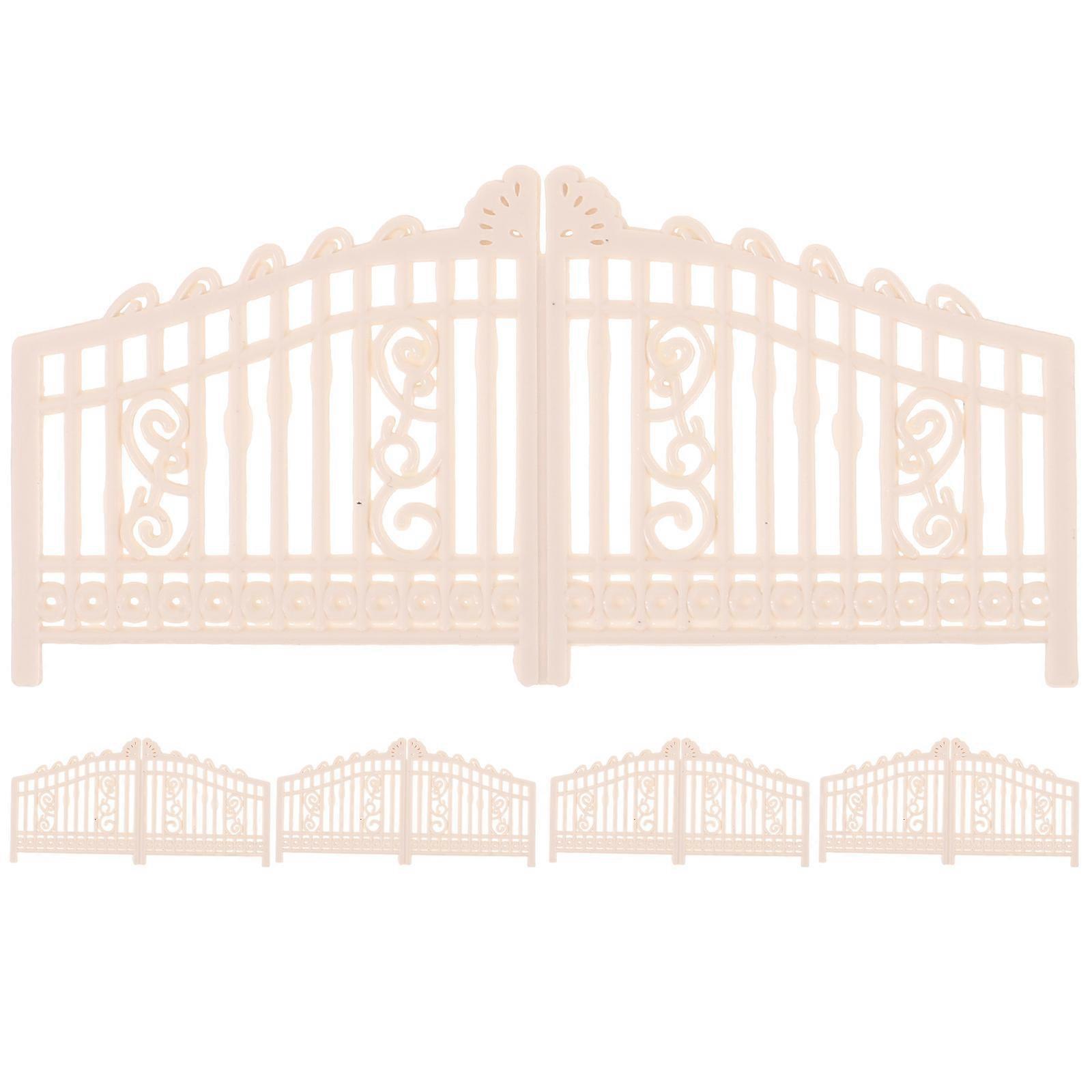 10 Pcs Miniature Farm Gate For Indoor Decoration Mini House With Rectangular Shape Flexible Shaping For Craft Enthusiasts