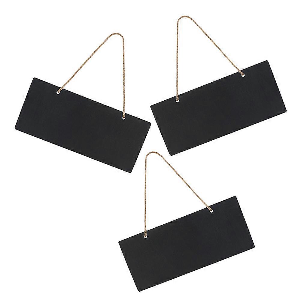Hanging Chalkboard for Display with 2Sets Wooden Message Boards