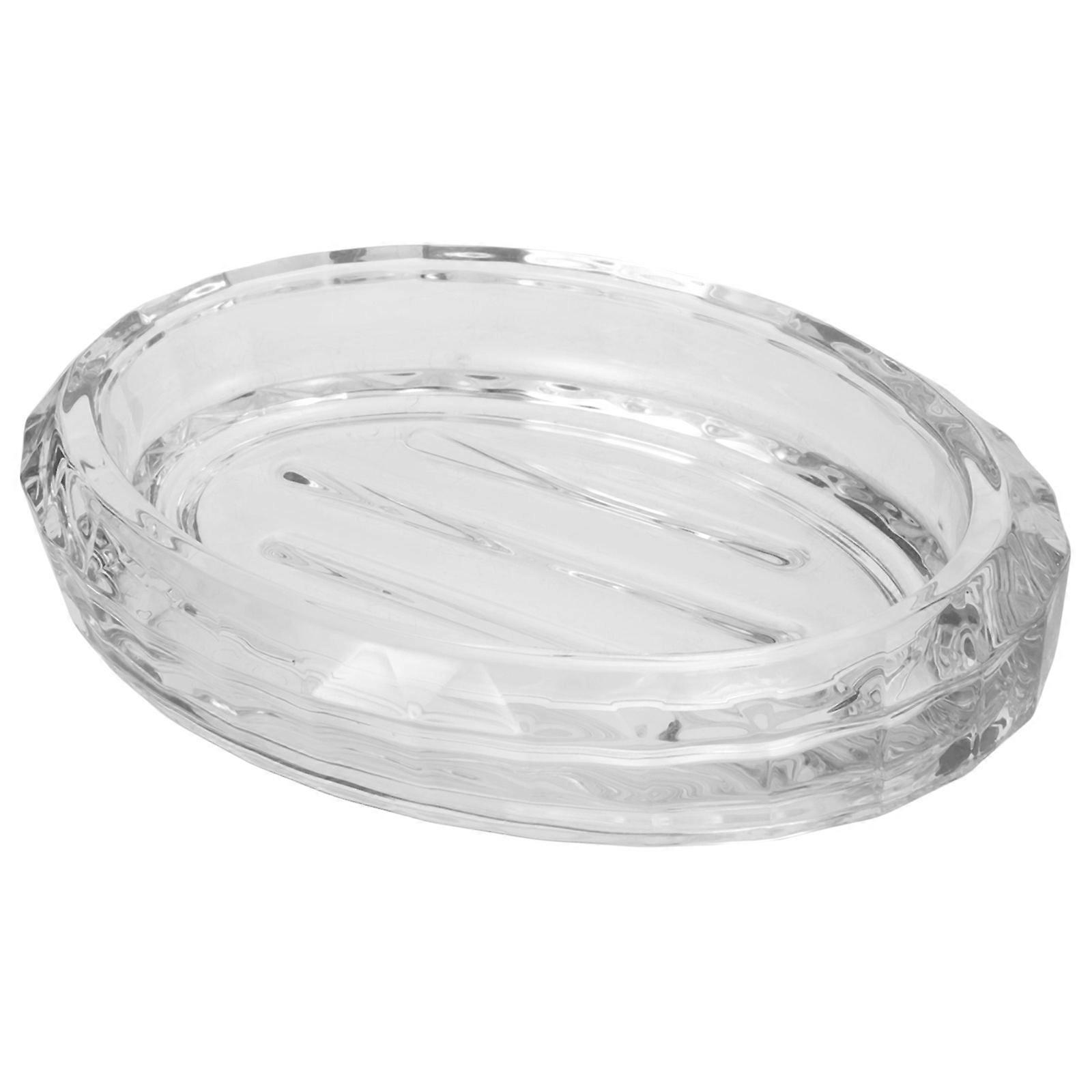 Home Soap Case for Holding Soap with 3Pcs Transparent Glass Boxes