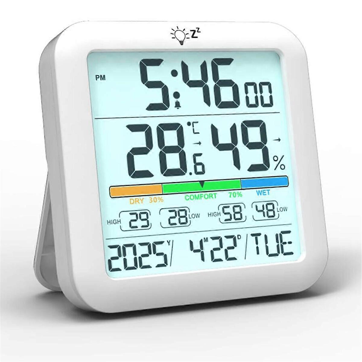 Indoor Thermometer Room Temperature Home Hygrometer Humidity Gauge, Accurate with Calibration, Indic