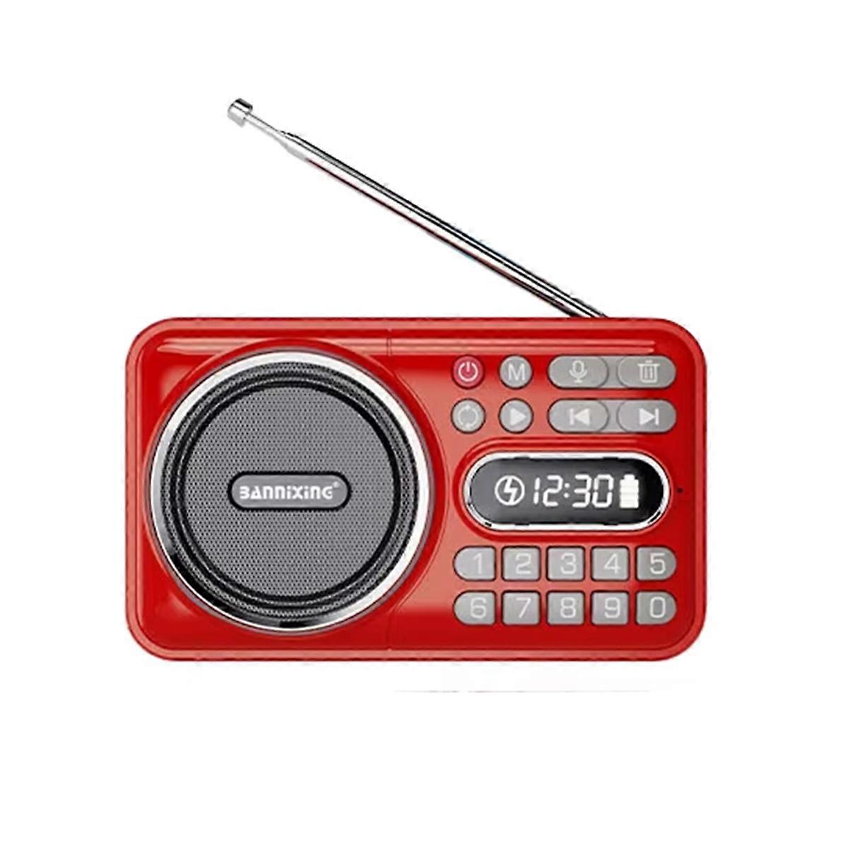 Portable Mini FM Radio with Bluetooth LED Display
