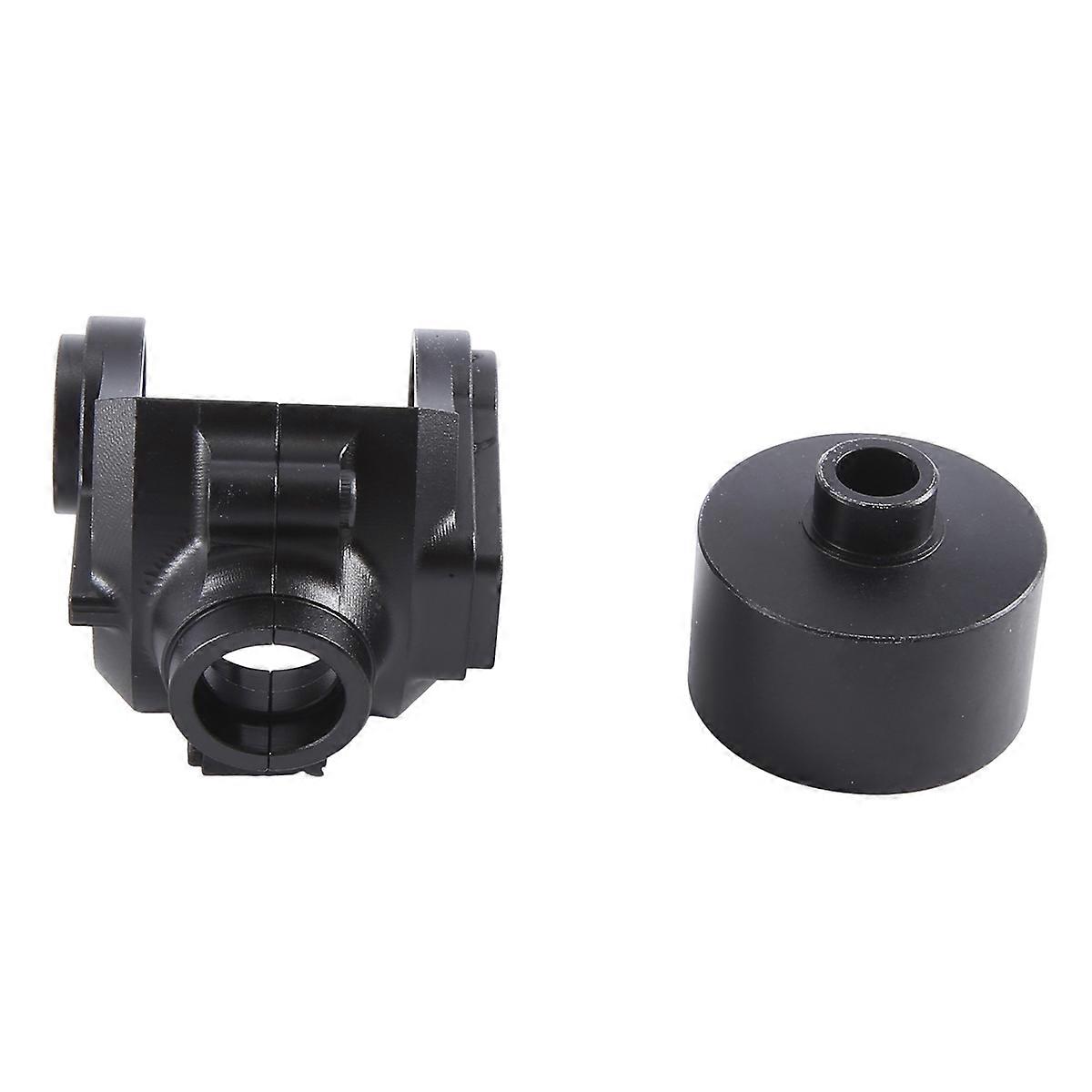 Metal Front and Rear Differential Case and Protector,Black