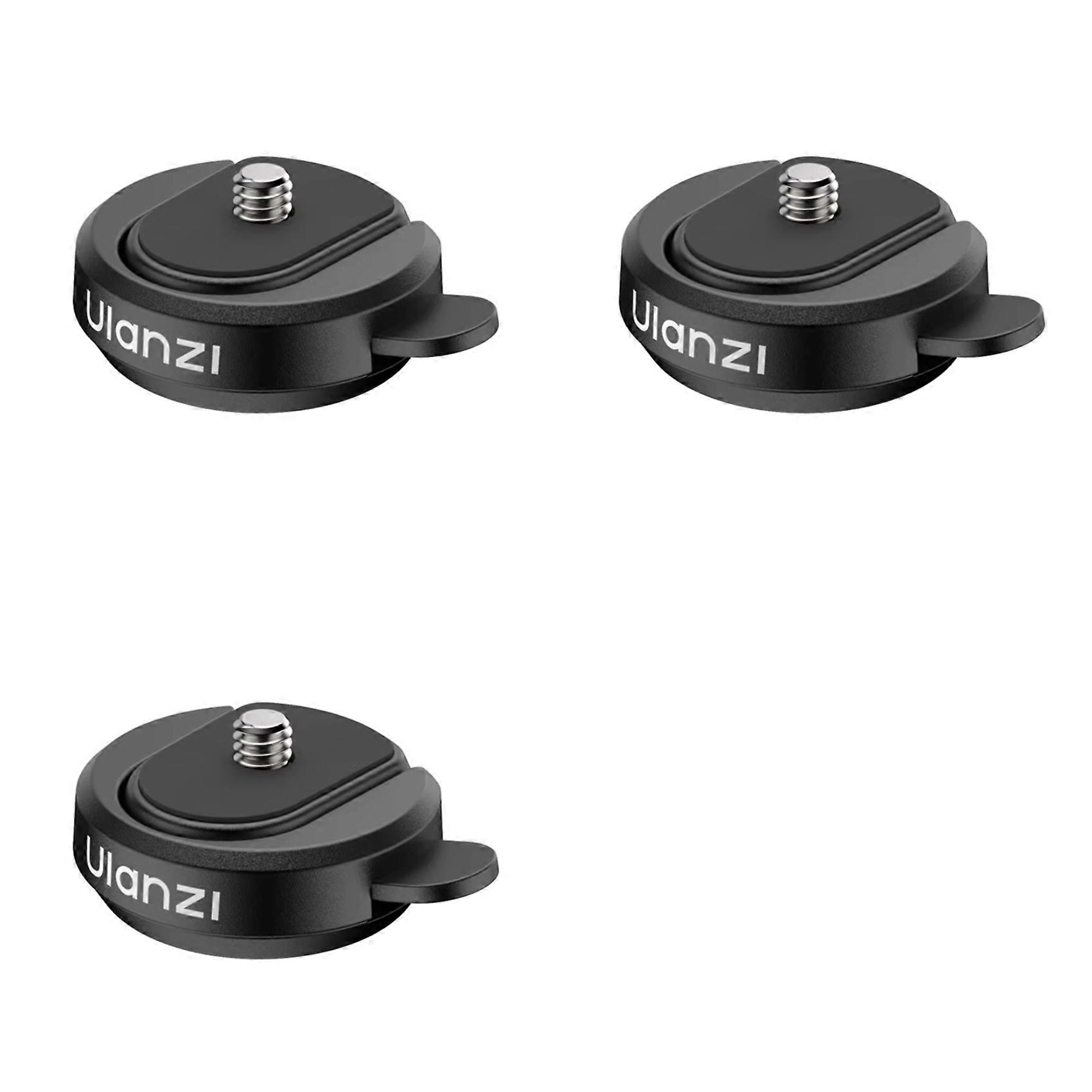 3X Ulanzi Quick-Release Basic Kit/Backpack Clip for Travel Photography Action Cameras Adapter with 1/4inch Thread CK01