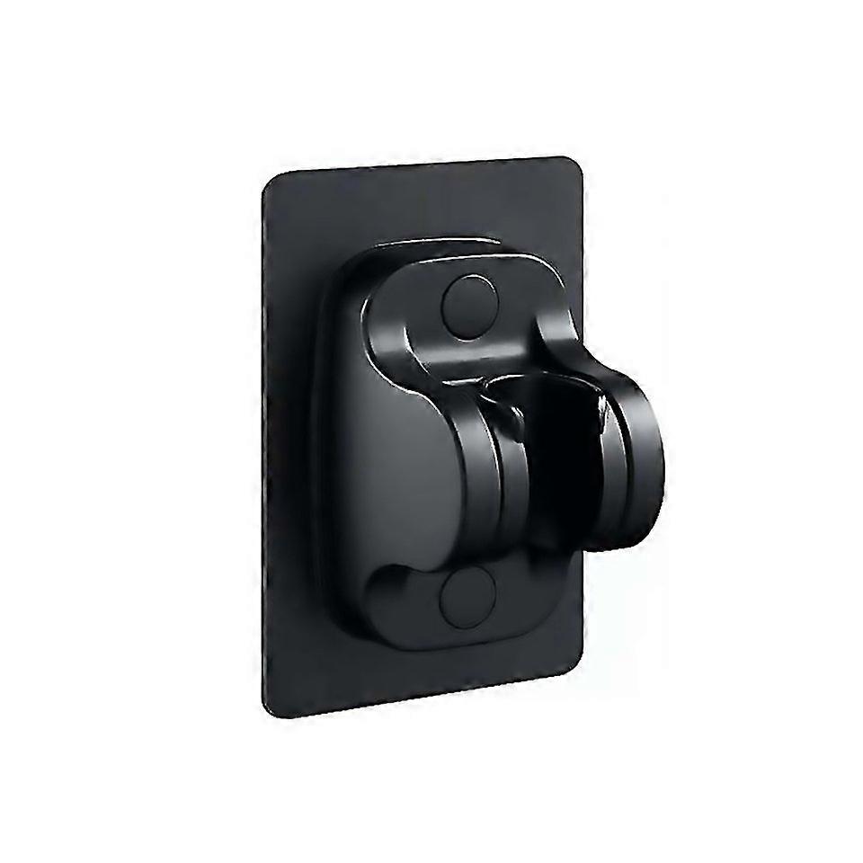 For Selfadhesive Shower Arm Head Holder Adjustable Wall Mounted Fixed Base Black