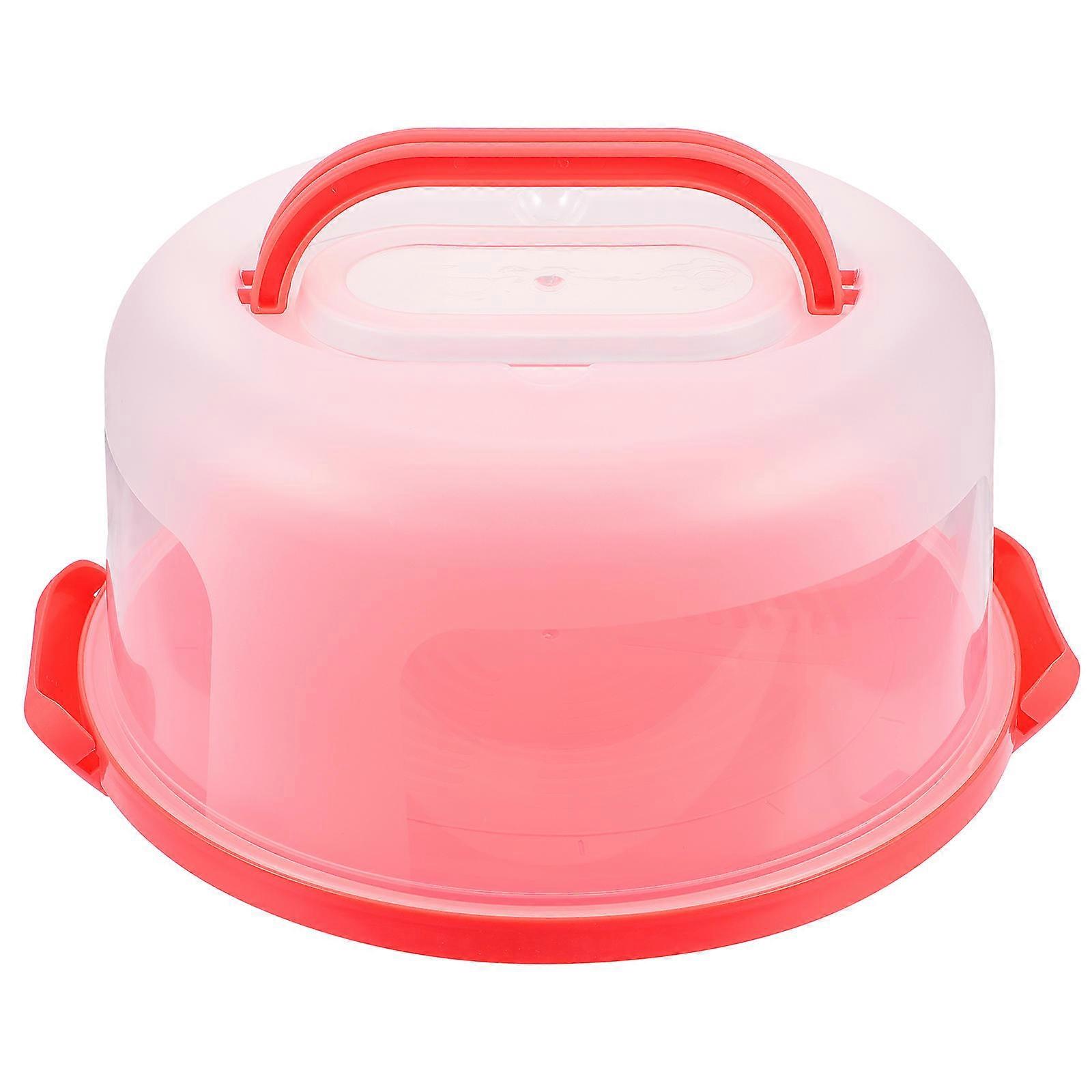 Cake Box Plastic Reusable Cake Pastries Box for Storage Portable Holder