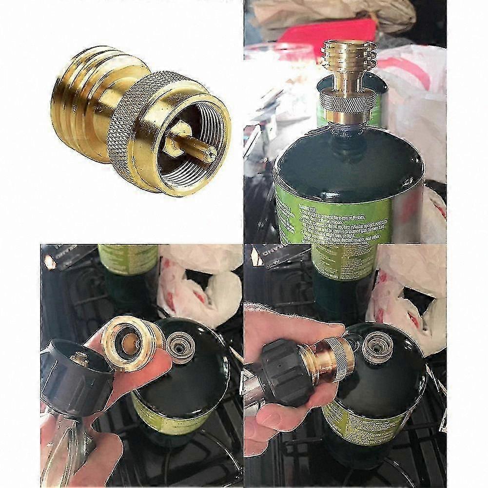 Portable Camping Stove Adapter for Propane Tanks with Inflatable Joint Connection