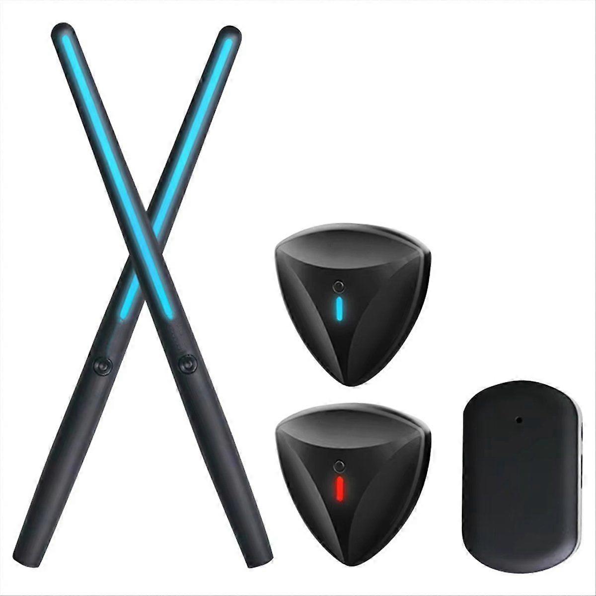 Portable Air Drum Set Air Electronic Drum Sticks Realistic Effect Air Drum Adapter Electronic Drum