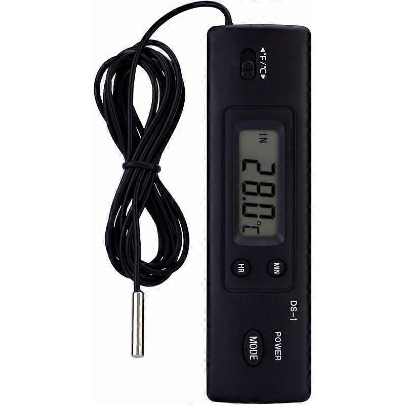 Wired Electronic LCD Digital Temperature Meter Thermometer Probe Sensor for