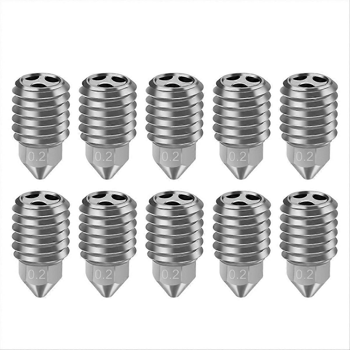 For Bambu Lab X1 X1C P1S P1P Copper Plated Nozzle 0.2mm