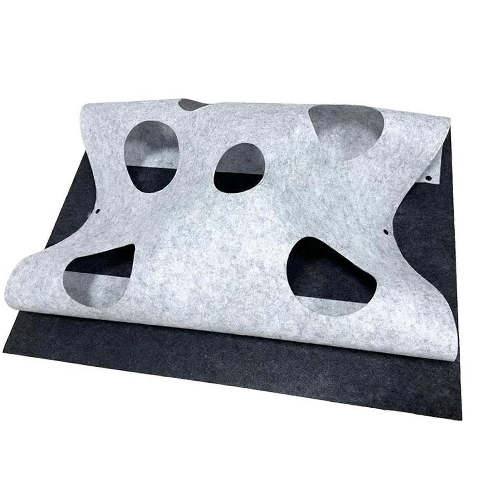 Interactive Cat Tunnels Play Mat for Indoor Cats, Foldable & Chew-Resistant, Stimulates Exploration & Reduces Anxiety