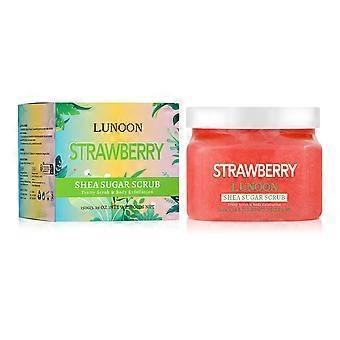 Strawberry Flavor - 150g Deep Cleansing Exfoliating Moisturizing Softening Oil Control Fruit-Scented Body Scrub