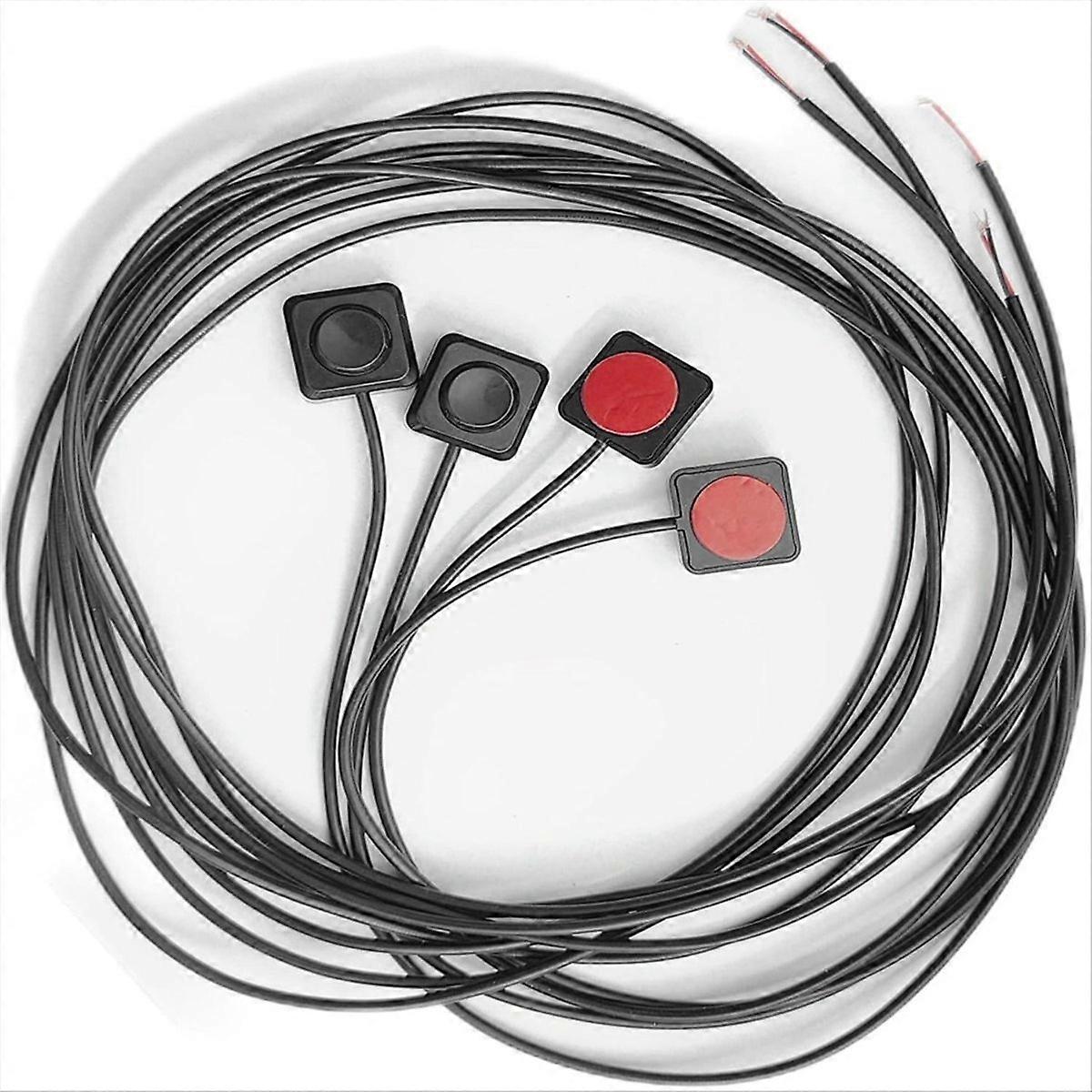 4Pcs Momentary Switch Momentary Push Button on Off Switch 12V 24V Mount Mini Button Switch Line Length 120cm