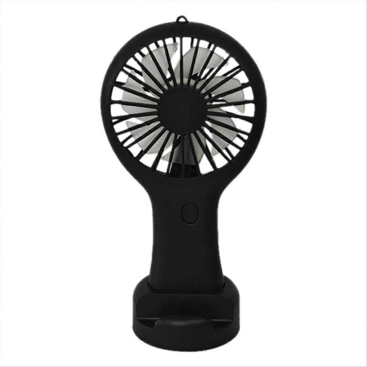 Black Portable Mini Handheld Fan USB Rechargeable Fan