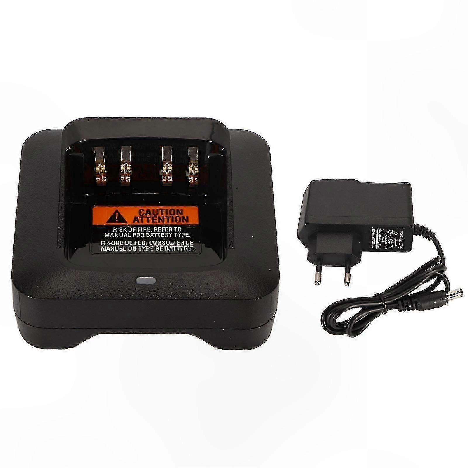 Charging Base for Two-Way Radios DP2400 DP2600 DP3400 DP4400 Series EU Plug 100-240V Adapter Compatible with Multiple Models