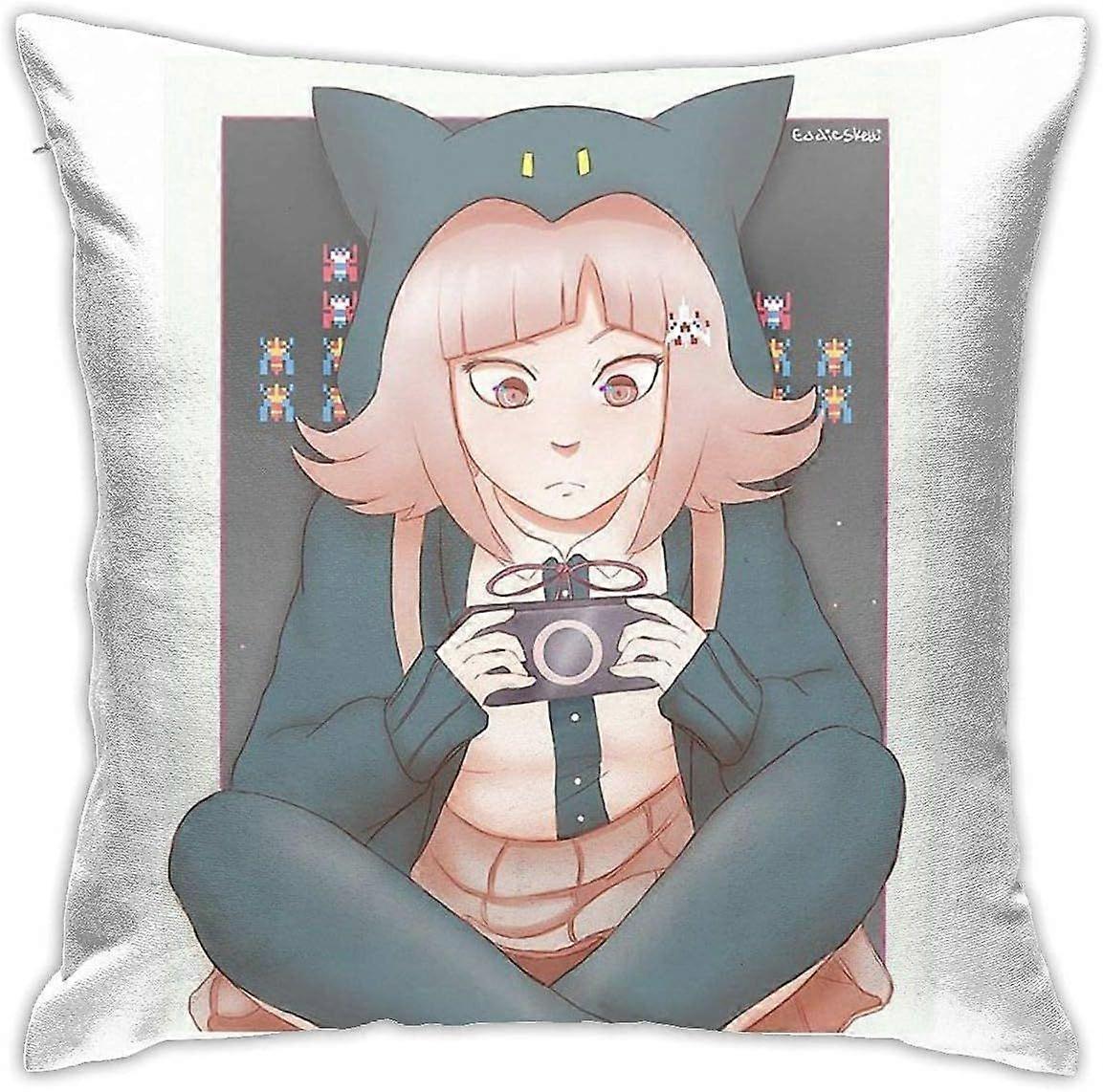 n1122七海千秋ホーム装飾スロー枕カバーベッドソファソファクッションスクエア枕カバー18x18インチ -TB4122 hnj1122