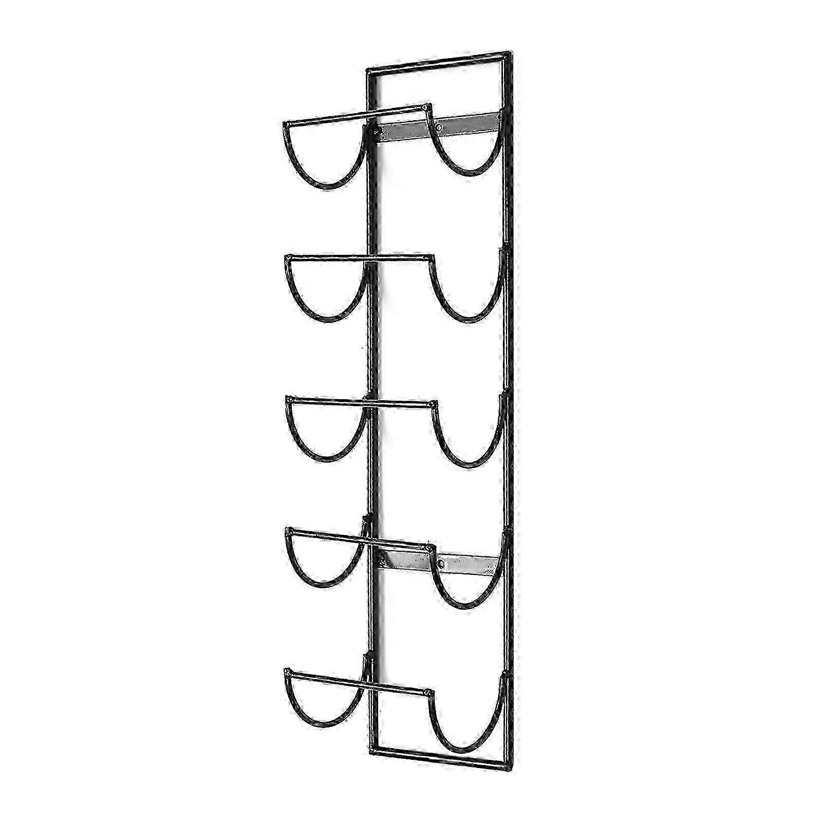 Wall Mounted Wine Rack with Towel Holder - Bottle Space Saving Storage Solution for Your Home Bar