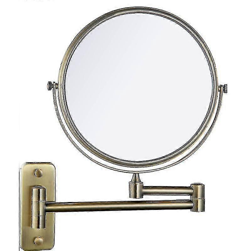 מראה יהירות דו צדדית עם 6/8 אינץ 'לאיפור צמוד לקיר