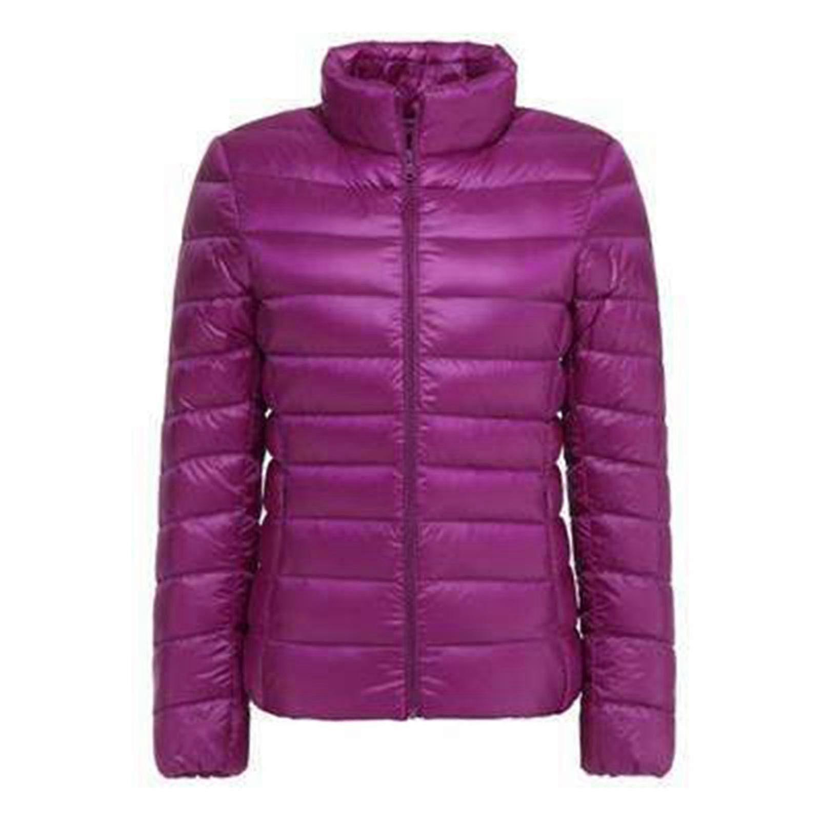 Winter stand collar down jacket for women's daily wear
