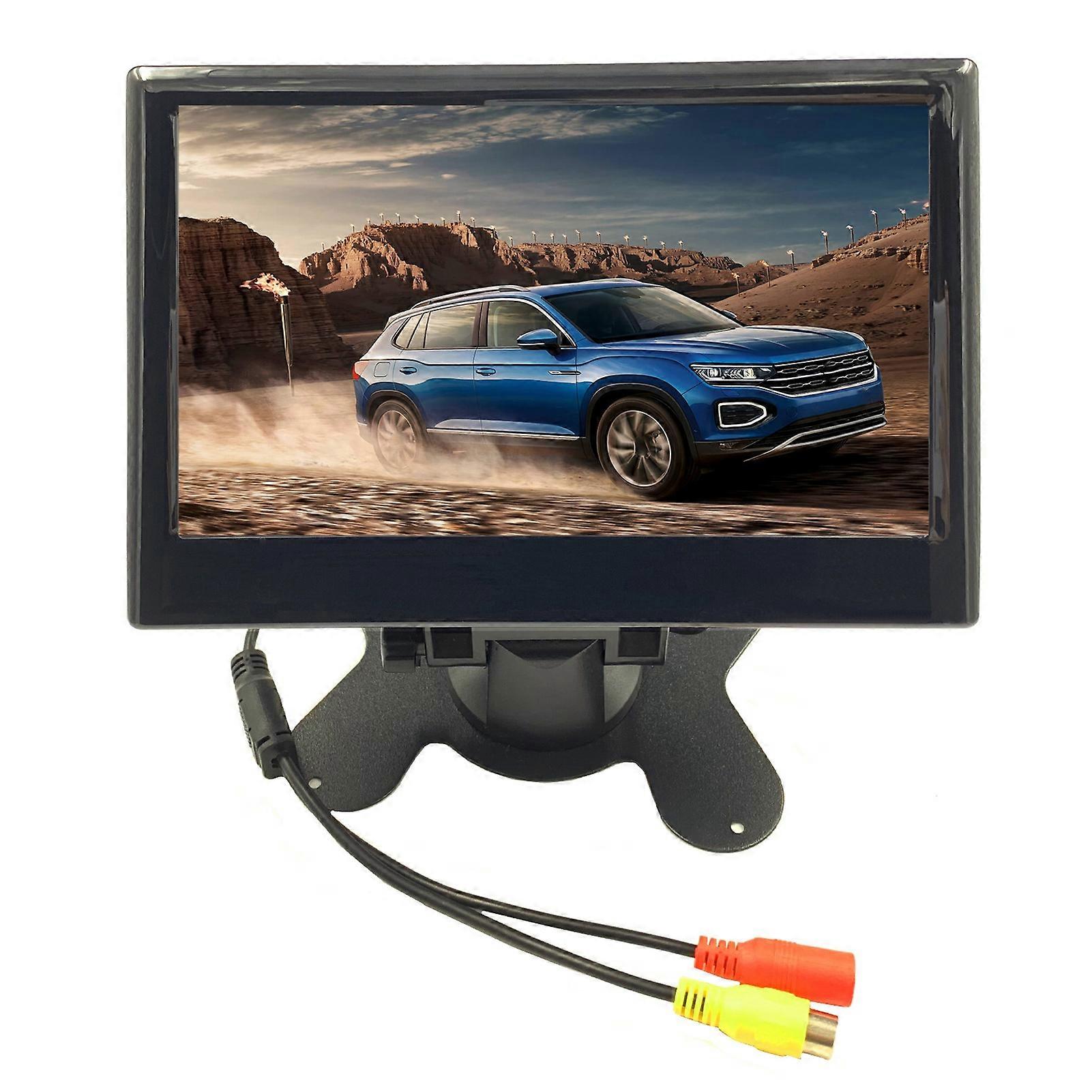 Round camera for vehicles 7in LCD monitor with wide angle view