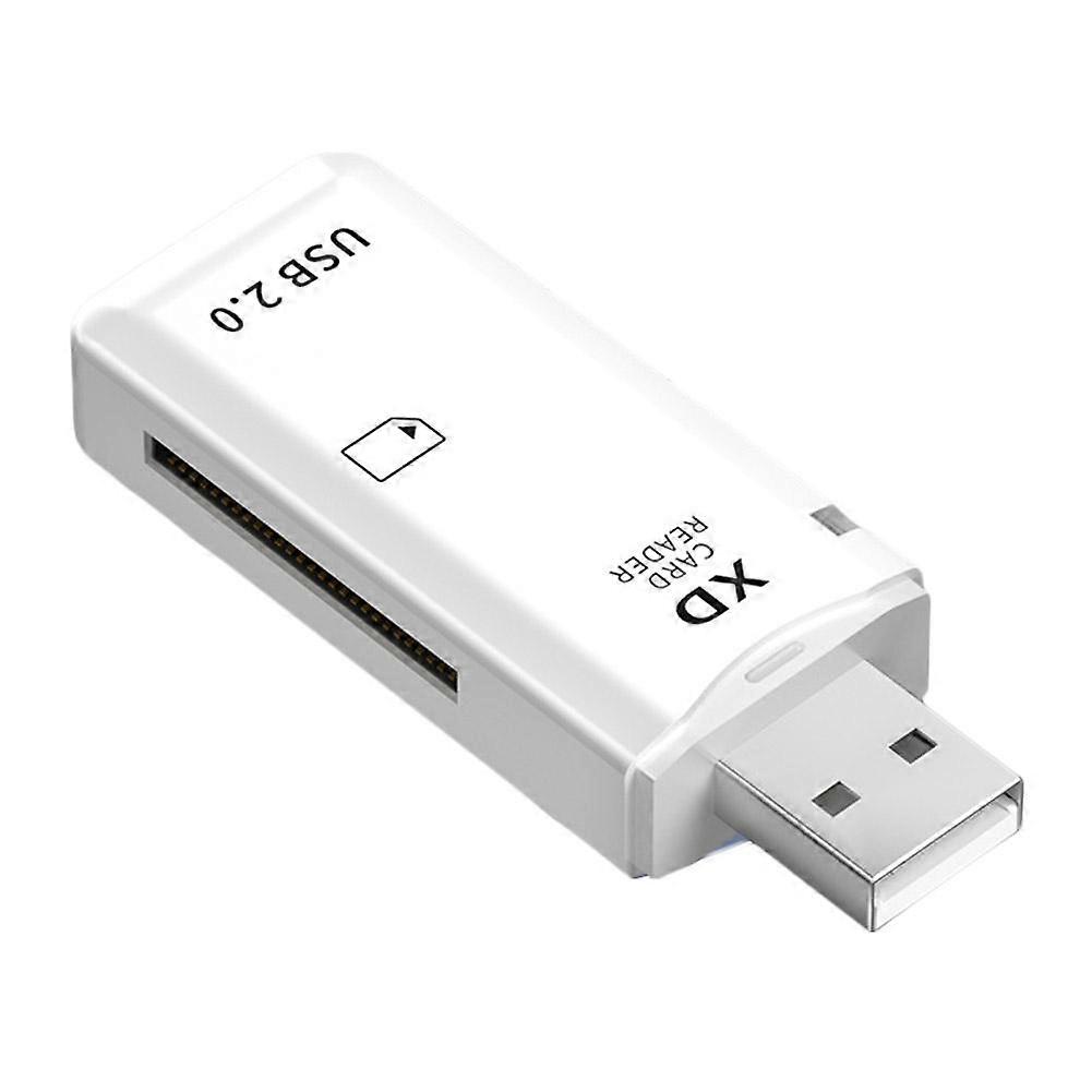 Multifunctional Card Reader High Speed Data Transfer for Apple iPhone Android OTG USB C Portable Photo Video Storage Backup Encryption White