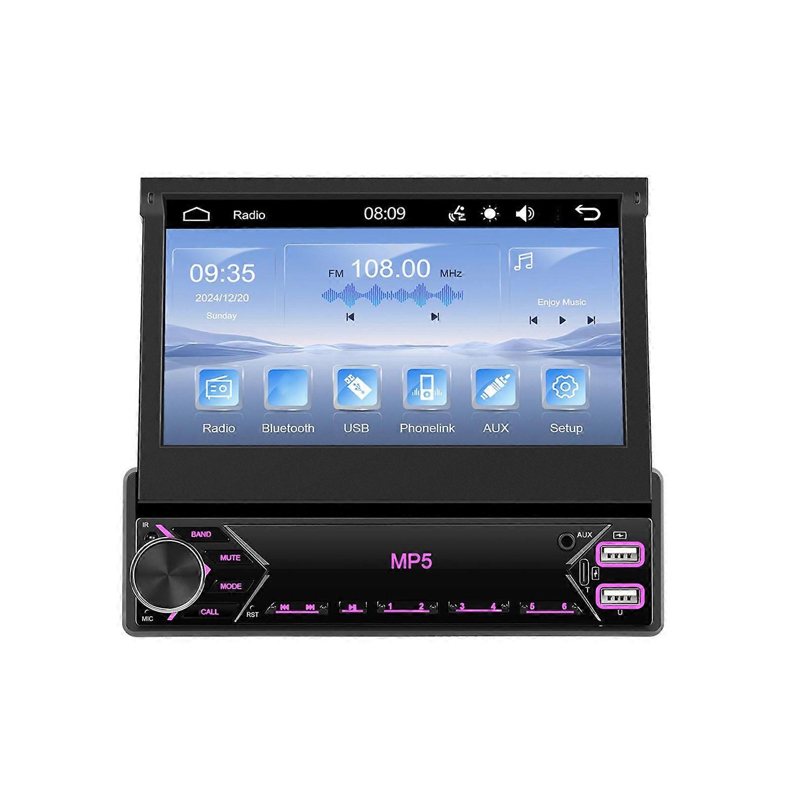 7 inch Retractable Screen Car MP5 Player Standard
