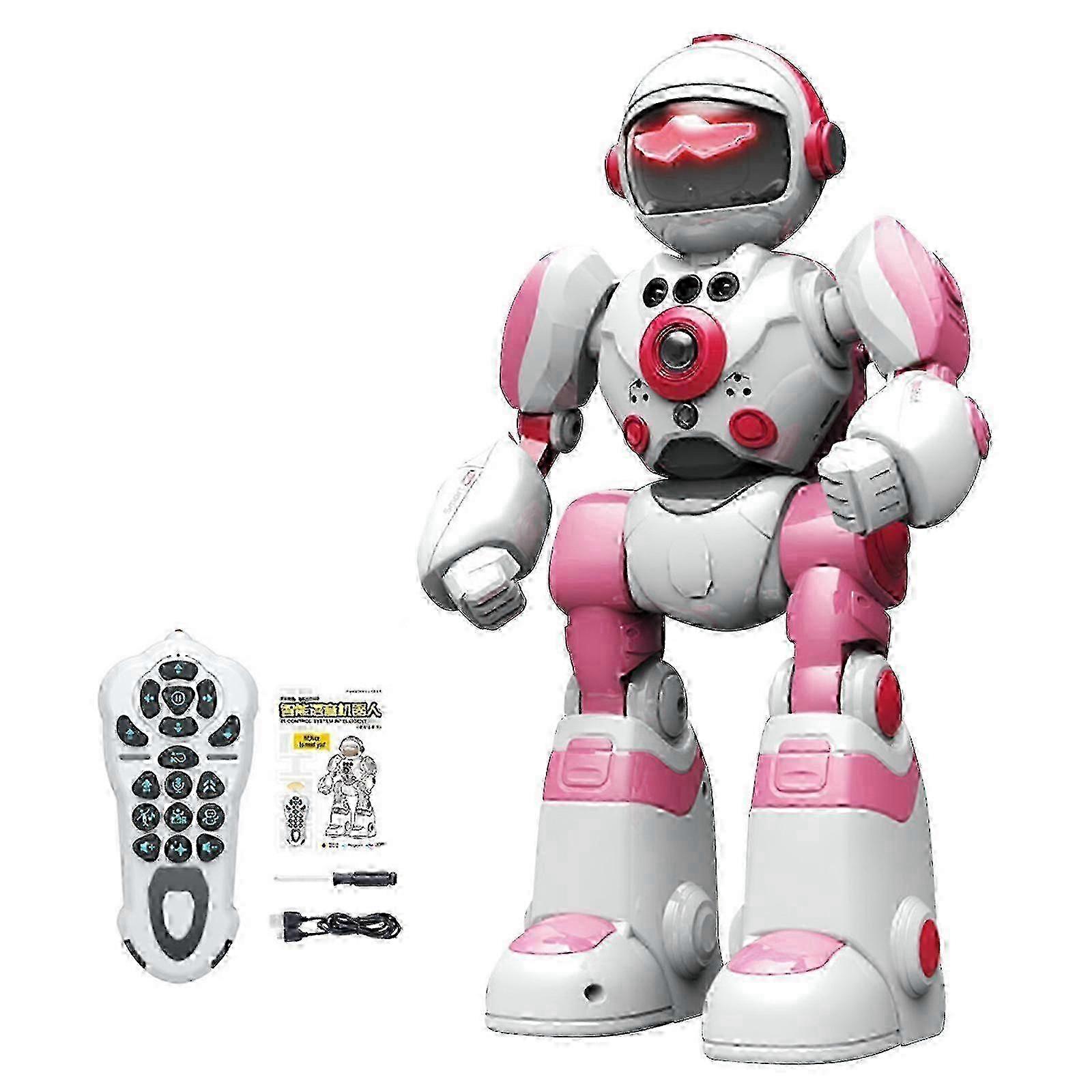 New Hot Remote Controlled Robot Toy for Children, Intelligent Programmable RC Robot with Gesture Control, LED Light and Music