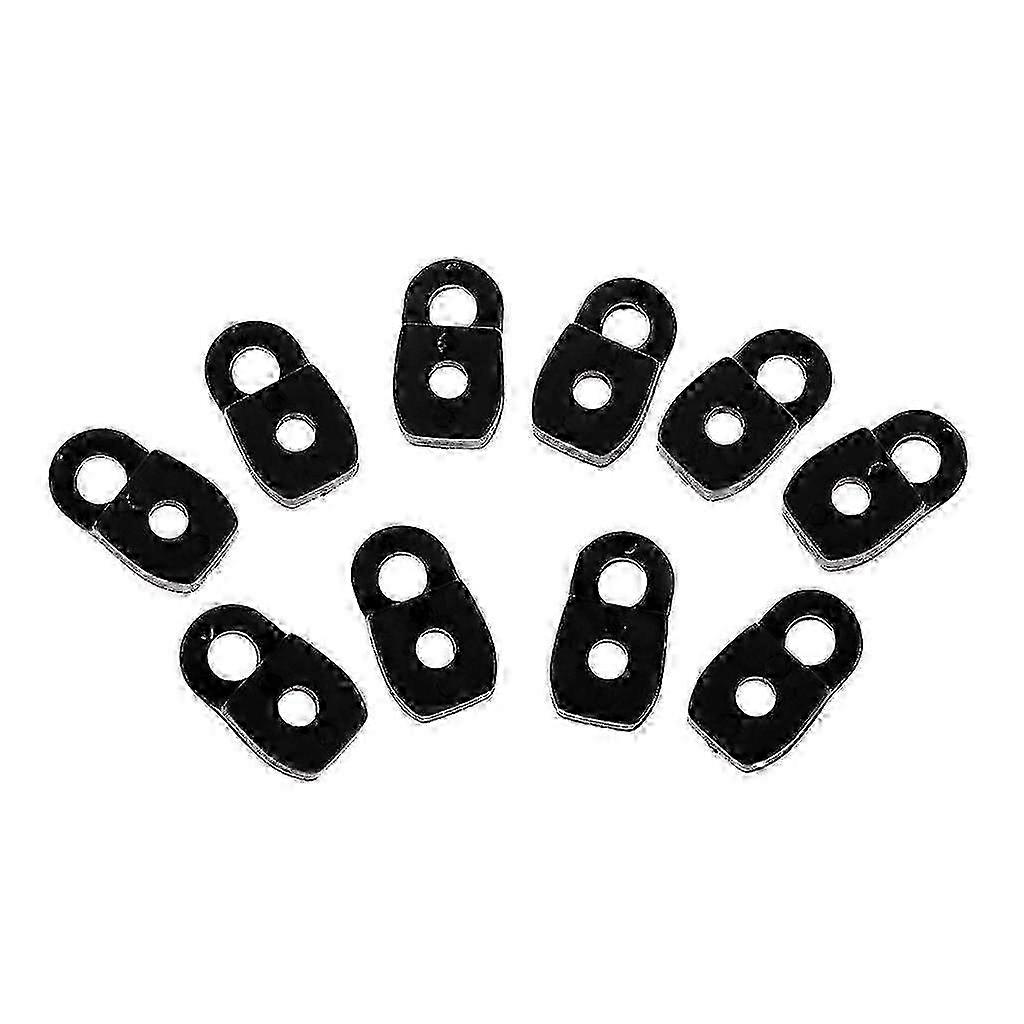 10-Piece Kayak and Canoe Accessories Set with Single Hole Deck Loop Rope and Buckle Fitting