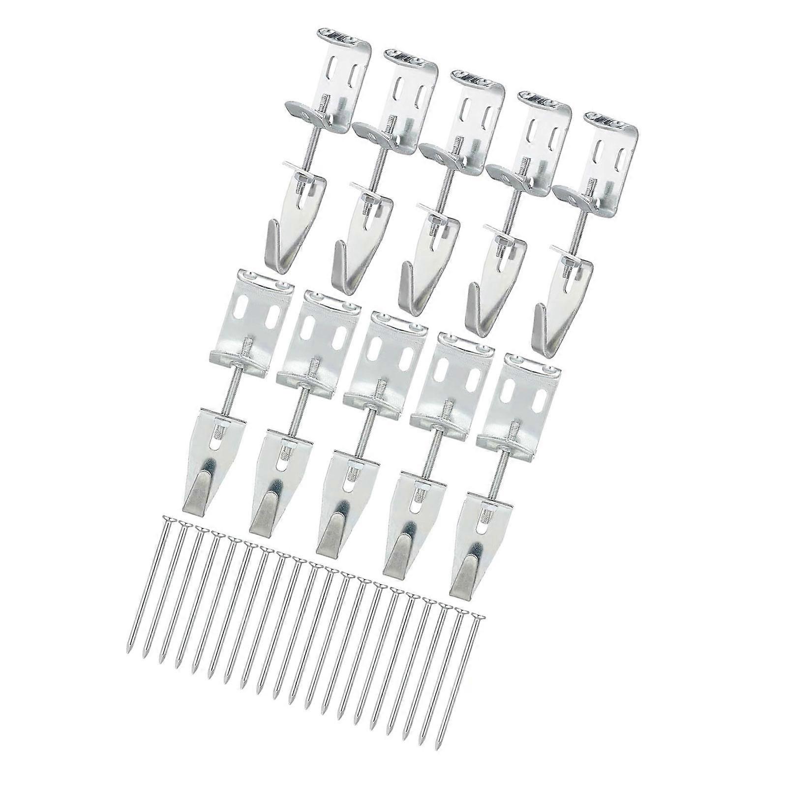 Metal Wall Hook Set Adjustable Angles Height Mounting System For Photo Frames Decorative Displays Multicolor